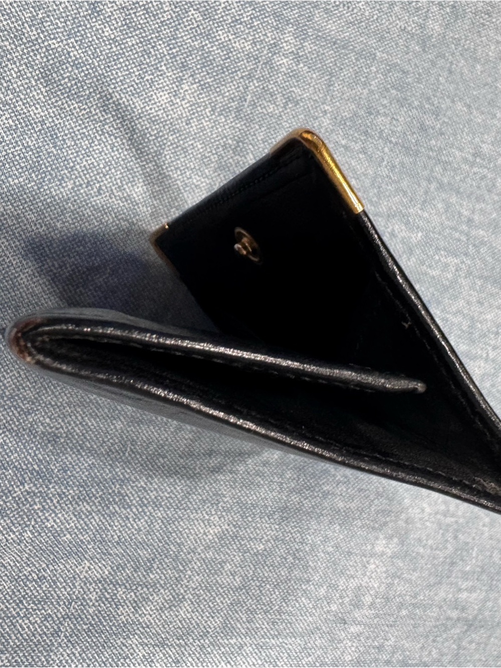 Dunhill Black Leather Coin Wallet - Picture 4 of 12
